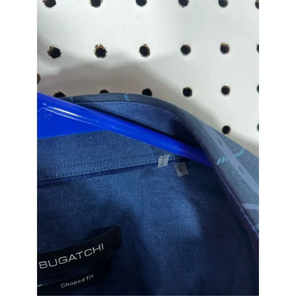 Bugatchi equestrian button down shirt size L - Picture 4 of 4